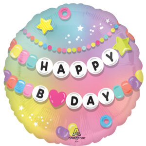 Friendship Bracelet Happy Birthday 18'' Balloon